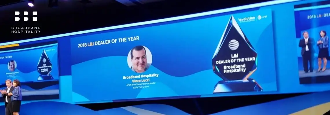 Broadband Hospitality is DIRECTV Lodging & Institutions Dealer of the Year at Annual AT&T Revolution Conference